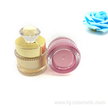 OEM/ODM high quality double-layer DIAMOND shape acrylic cosmetic jars with good price